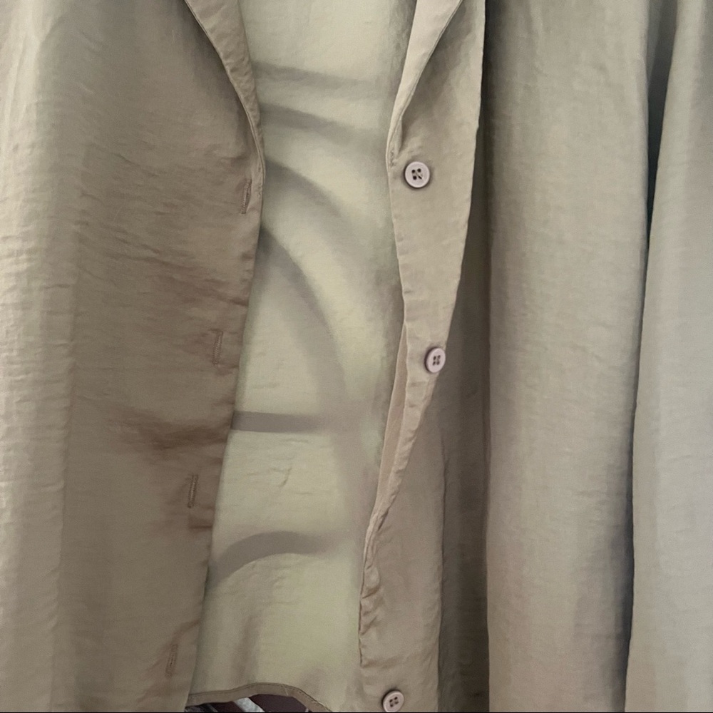 Button Front Drop Shoulder Blouse - image 8